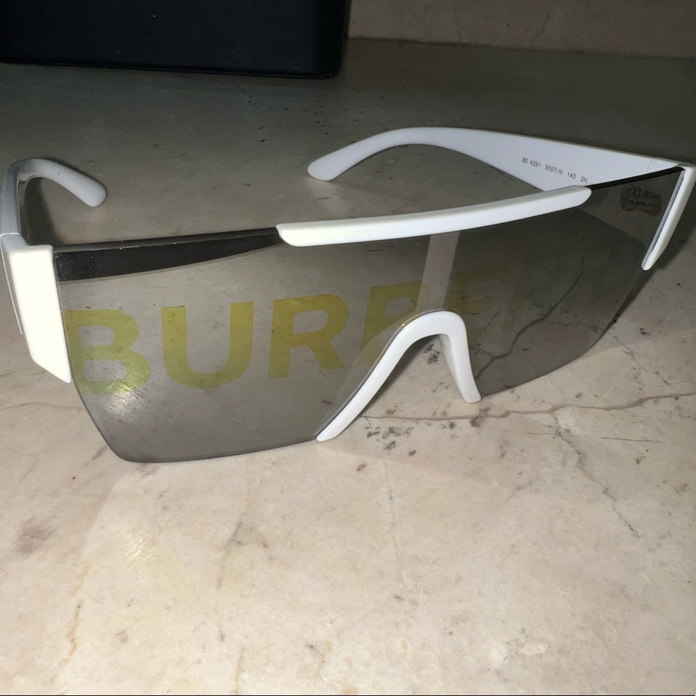 Authentic White Burberry Sunglasses